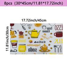 4/6/8片装多功能防潮垫，冰箱垫、抽屉垫、橱柜垫，防水防尘可裁剪垫，经济实用，提升居家生活品质。低调却极其有用——防止冰箱结露，保护抽屉免受刮擦，保持物品清洁整齐！ - 咖啡片狀 - 查看 14