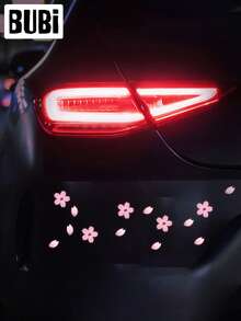 樱花汽车贴纸 粉色樱花 JDM 通用车窗全身花卉装饰汽车贴纸配件 女士女孩情人节生日礼物 - A - 查看 3