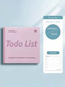 100 Pages Per Book - New Year's Perfect Plan Book, The Self-Discipline Companion In Your Pocket The Joyful Guide To Completing Todo List - Purple, Coffee, And Blue PU Leather Covers, A Small And Exquisite Planning Book, A Double-Sided Diary And Note-Taking Notebook Essential For Office And Study, A Hand-Bound Journal - A - View 9
