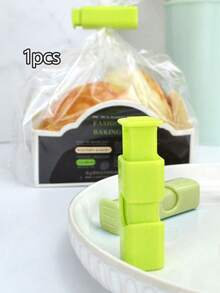 8/4/1 piezas Clips de sellado de alimentos, herramienta reutilizable de almacenamiento de alimentos frescos, clips de sellado de plástico para aperitivos, pan, almacenamiento de cocina (color aleatorio) - Verde - Ver 10