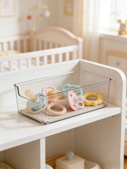 透明亚克力化妆品及文具收纳盒，也适用于婴儿用品 | 家用桌面抽屉收纳盒，可收纳化妆品、办公用品