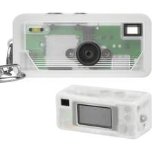 ALKOO Silicone Case For CHARMERA Keychain Digital Camera Blind Box, Photo Mini Keychain Camera Sleeve With Precise Cutouts & Scratch Protection - Camera NOT Included (Box Only) - Clear - View 1