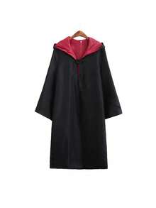 一件巫师斗篷 | 男女通用带帽斗篷，适合角色扮演和学校活动 | 正宗巫师/女巫长袍 | 高端奇幻服装，带可调节帽子 | 中性魔法斗篷 | 成人巫师带帽斗篷套装 | 动漫角色扮演服装 - 彩色 - 查看 34