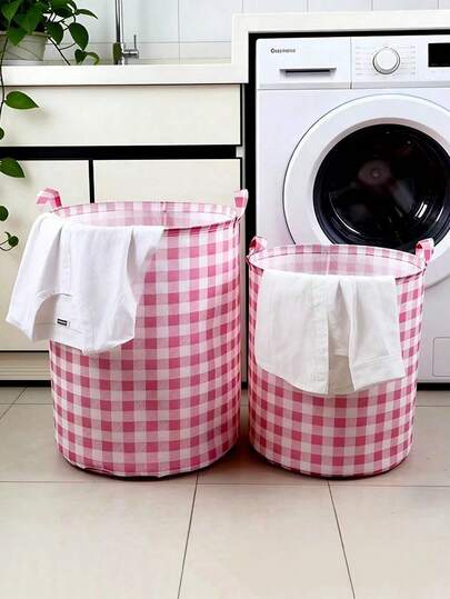 1个浴室收纳篮，可折叠洗衣篮，带方便提手，非常适合存放衣物、玩具和杂物，节省空间的大容量衣物整理篮，适用于浴室、卧室、洗衣房、宿舍。