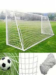 High Quality Youth Training Soccer Net, Durable White Soccer Net With Reinforced Frame And Sturdy Supports For Outdoor Practice, Training And Competition, Soccer Accessories, Solid Construction - White - View 4