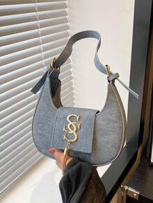 Women Top Handle Bags - Baby Blue - View 1