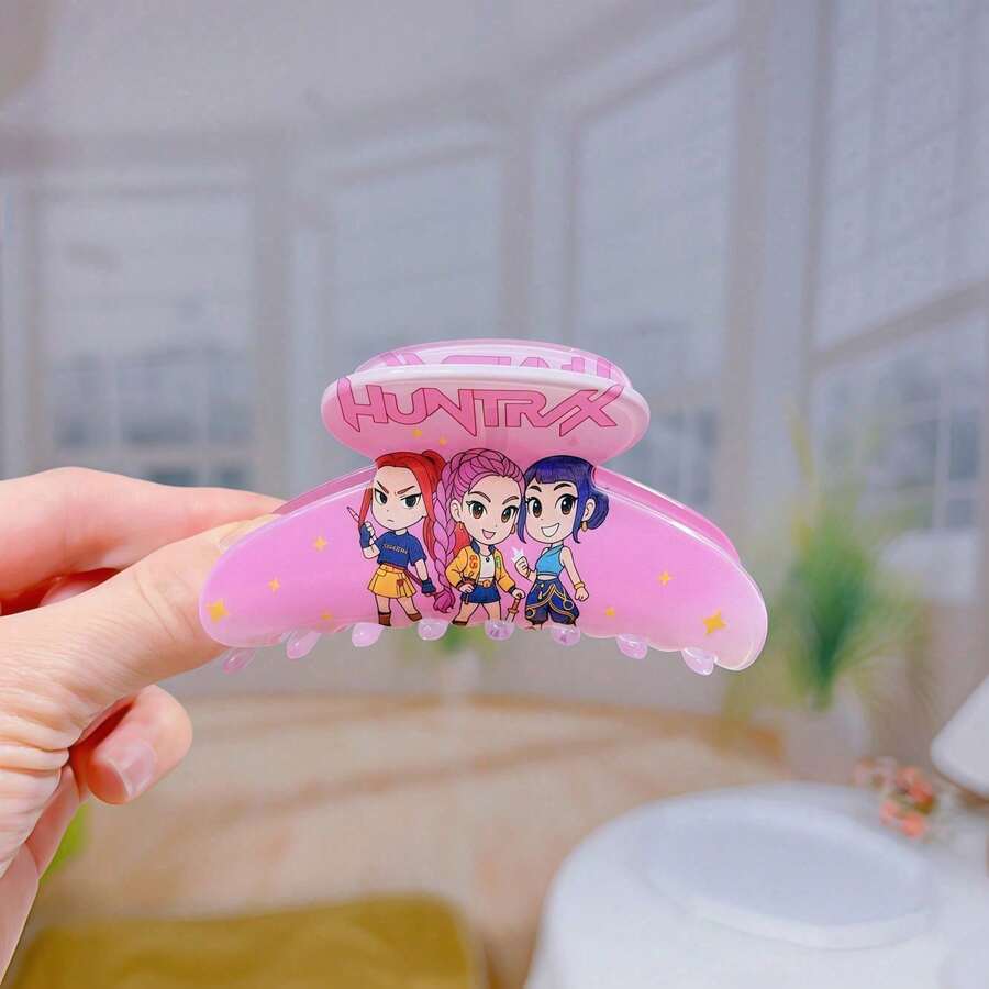 Fan Design Hair Accessories Perfect For Ponytails, Buns, Hairstyle Decoration, Collection Display And Themed Events, Unique Decorative Gift For Music Enthusiasts, Random Delivery - Multicolor - View 1