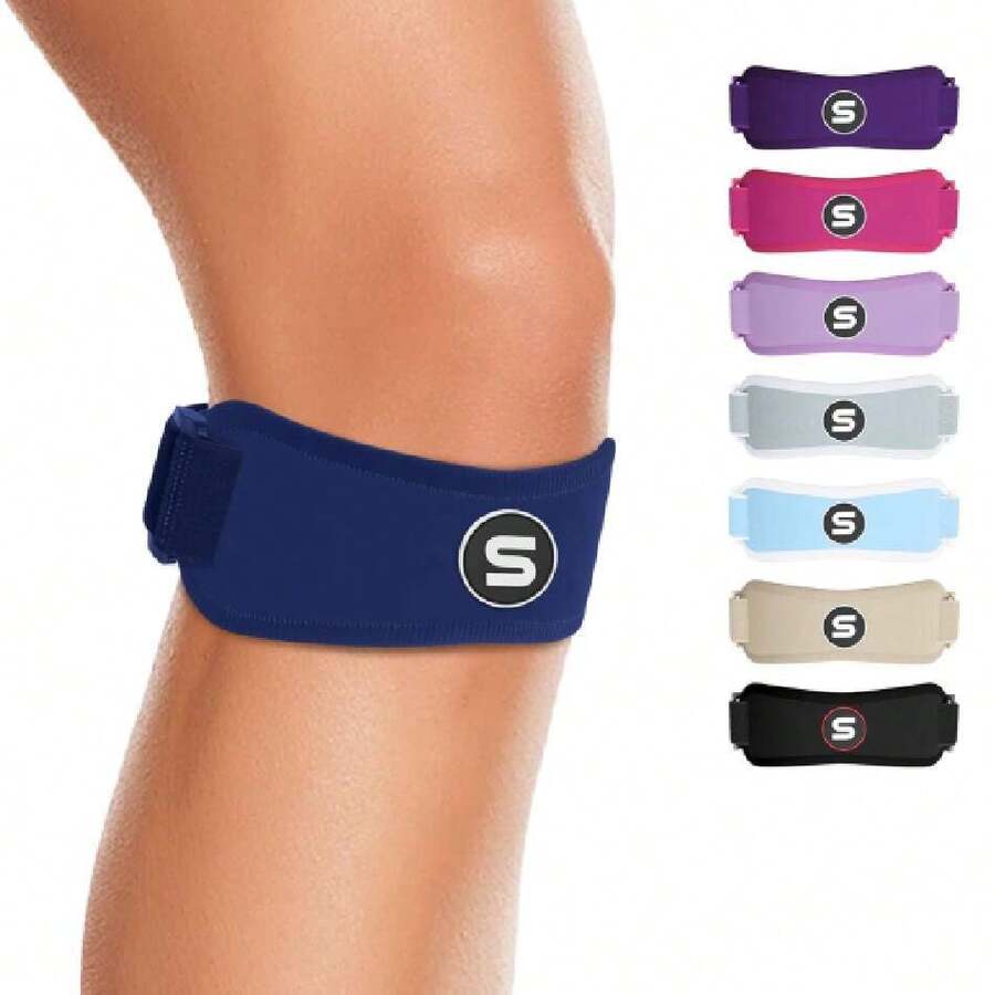 Sleeve Stars Knee Brace With Patellar Tendon Support Strap For Children, Youth, Women And Men With 3 Lengths, Knee Strap By Swedish Brand Osgood Schlat, 41940359 - 薄荷藍 - 查看 1
