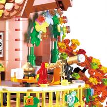 DIY Mini Building Blocks Game, A Toy Suitable For Adult Women, A Toy That Relieves Stress And Reduces Anxiety, A Cute And Interesting Adult Game Set, A Creative Treehouse Model Building Puzzle With Creative Solutions, A Perfect Birthday Gift For Your Boyfriend, A Set Of Exquisite Forest Treehouse Building Models (With Stickers) - Multicolor - View 7