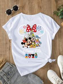 Disney Women T-Shirts - 白色 - 查看 3