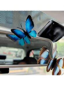 12pcs/Set Butterfly Shaped Car Interior Decal Stickers - Multicolor - View 4
