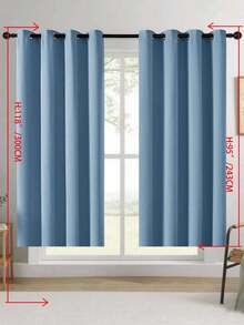 Blackout Curtains, Thermal Insulated, Opaque Curtains With Grommets, UV Protection, Bedroom Home Living Room Interior Decor - Blue - View 15