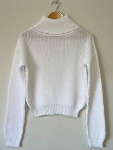 Turtleneck Sweater - White - View 2