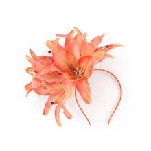1Pc Flower Fascinators For Women Tea Party Floral Headband Church Kentucky Cocktail Derby Hats For Wedding Costume,Beach Clothing Outfits,Summer Accessories - Multicolor - View 21