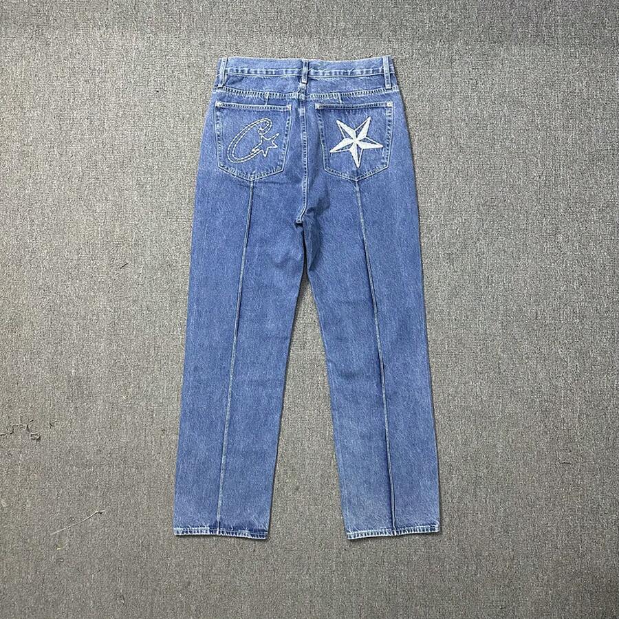 Men Jeans - E01 Star Blue Trousers - View 1