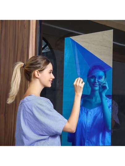 1 Roll Self-Adhesive Mirror Wall Sticker - Shatterproof, Washable, Suitable For Glass, Ceramic, Cabinet Doors And Smooth Surfaces - Decorative Modern Style, Multi-Part Design, Creative Home Decor, Mirror Wall Decor, 1 Roll Self-Adhesive Mirror Wall Sticker - Shatterproof, Washable, Suitable For Glass, Ceramic, Full-Length Acrylic Mirror - Shatterproof, Soft, Non-Glass Wall-Mounted Fitness Mirror, Suitable For Home Use, Lightweight, Durable, Painless Installation, Non-Damaging To Walls, Modern Self-Adhesive Acrylic Soft Mirror Wall Sticker, Soft Mirror Square Self-Adhesive Removable Mirror Sticker, Home Decor Mirror Flexible Plastic Frameless Design