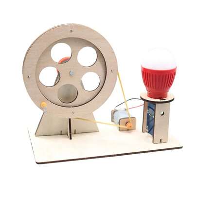 generador de manivela manual, bombilla STEM, Kit de experimentos científicos y modelo educativo para niños, juguete de regalo, proyecto de aprendizaje TNLR