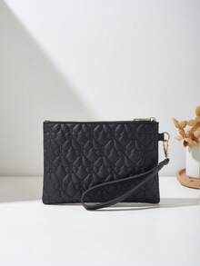 New Fashionable Butterfly Design Women Wristlet Quilted Square Coin Purse Small Bag - Multicolor - View 4