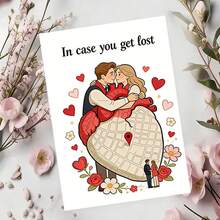 Customized Couple Cards, Love Cards, Gift Message Cards, Message Cards, Gift Greeting Cards, Customized Postcards, Message Cards, Suitable For Parties, Events, Restaurants, Holidays - Couple Greeting Card 10x14cm - View 3