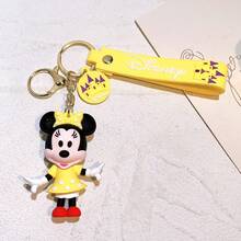 1pc Disney Mickey & Minnie Silicone Keychain, Bag Charm, Party Favor Keyring - Multicolor - View 13