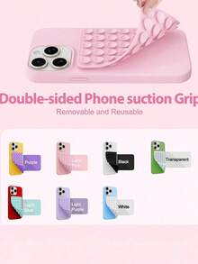 1/3 chiếc đế giữ điện thoại bằng silicon có giác hút, giá đỡ điện thoại có giác hút, đế giữ điện thoại dán. - nhiều màu - Xem 6