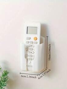 1/3 chiếc giá đỡ điều khiển từ xa, giá đỡ điện thoại treo tường kiêm kệ lưu trữ, hộp đựng đồ tự dính cho phòng ngủ, giá đỡ sạc và điều khiển từ xa bằng nhựa, hộp đựng điều khiển điều hòa treo tường, giá đỡ điều khiển từ xa bằng silicon treo tường, không cần khoan, không mùi, bền bỉ. - Nhiều màu - Xem 3
