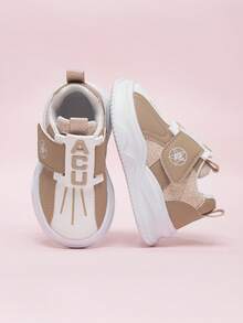 儿童低帮帆布鞋，春秋新款软底幼儿学步鞋，男女童休闲运动鞋 - 卡其色 - 查看 6