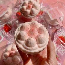 新品上市！逼真柔软草莓挞造型捏捏乐减压玩具 - 彩色 - 查看 9