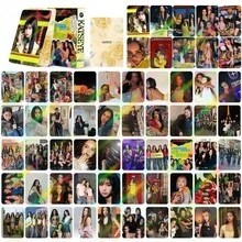 55张KATSEYE收藏卡，KPOP女团偶像小卡，Lomo卡，脚卡，2个版本 - 彩色 - 查看 7