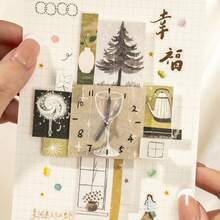 40 tờ/túi, tập sticker mini cầm tay dạng vuông nhỏ gọn, thuộc bộ sưu tập phụ kiện có họa tiết. Có các thiết kế hoa, động vật và chủ đề nhà cửa. Lý tưởng để dán nhãn gói quà, sticker trang trí sổ kế hoạch, trang trí sổ lưu niệm và nhật ký, và các vật dụng làm scrapbook. Sticker trang trí nghệ thuật và thủ công cho nhật ký và sổ lưu niệm. Sticker mỏng, dễ dán. Văn phòng phẩm, sticker vui nhộn. - nhãn dán - Xem 9