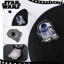Star Wars 星球大战官方授权收藏徽章 锌合金珐琅徽章 R2-D2 新奇饰品 防锈金属胸针 动漫背包徽章 夹克翻领徽章 收藏周边礼品 1个 迪士尼 - 彩色 - 查看 3