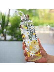 1pc 550ml Creative Printed Transparent Mug, Minimalist Heat-Resistant Portable Water Bottle, Simplistic Transparent Drinking Bottle - Suitable For Outdoor Sports, Work, Travel, Birthday Gifts, Back To School Supplies - Multicolor - View 13