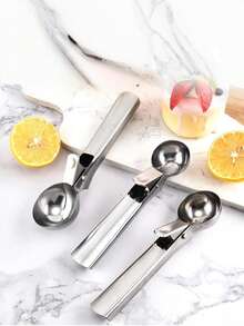 不锈钢双用途冰淇淋勺，可用作冰淇淋勺、哈密瓜球制作器、多功能冰淇淋勺、水果冰淇淋勺 - 彩色 - 查看 13