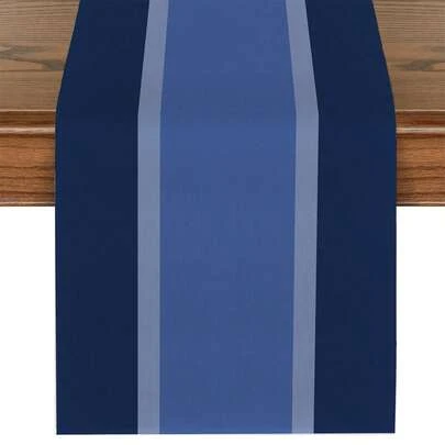 1pc Linen-Like Table Runner, Modern Living Room & Dining Table Mat, Washable, Suitable For Kitchen, Dining Table, Party, Wedding Decoration, Vintage Look, Applicable For Entryway, Family Gathering, Coffee Table, Living Room