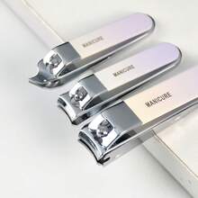 Ombre Stainless Steel Nail Clipper Set, Multi-Style, Portable - Mauve Purple - View 2