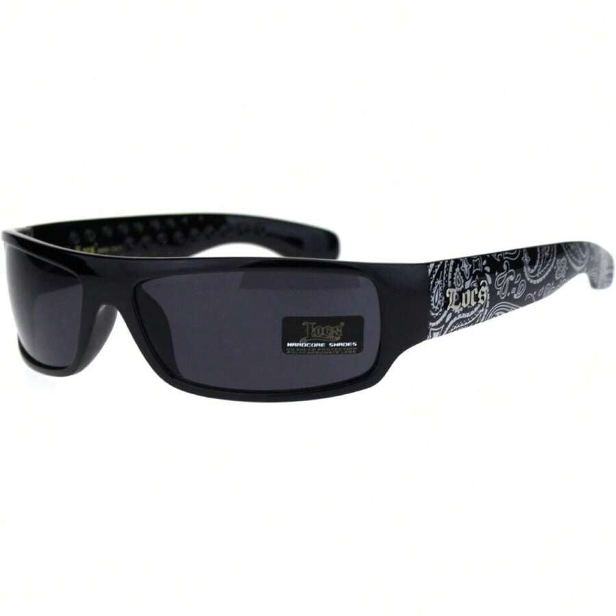 Mad Dog Hardcore Gangster Narrow Rectangular Sunglasses,41957579 - 霧霾藍 - 查看 1