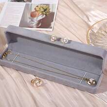 1pc New Luxury Light-Style French Multi-Purpose Pearl Peony Stud Earrings, Necklace And Ring Set - The Peony Pendant Necklace Is Suitable As A Gift Set For Your Girlfriend Or Best Friend. - Camellia Three-piece Set - View 8