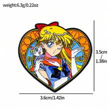 1 chiếc ghim cài áo hình mèo đen Luna biến hình trong phim hoạt hình, ghim cài áo hình nhân vật hoạt hình dễ thương, tinh tế và thời trang, thích hợp để trang trí túi xách hoặc đeo hàng ngày, món quà tuyệt vời. - Nhiều màu - Xem 16