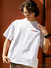 New 2026 Hamilton Racing Car Double-Sided Graphic T-Shirt, F1 Racing Style, 100% Cotton, Men's, Men's T-Shirt, Men's Holiday Wear, Tops, Shirt, Versatile, Undershirt Or Outerwear, Men's Fashion Streetwear, For Racecourse Visits And Fan Support, Gifts For Men - trắng - Xem 5