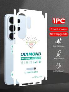 Alloy Phone Back Screen Protector Film 1pc Full Coverage High-Definition Back Film For Galaxy S26Ultra/S26/S25/S26+ All-Inclusive Metal Frame Curved Corners Fit Tightly Anti-Dust Scratch-Resistant Fingerprint-Proof Spring Gift - Clear - View 23