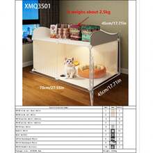 Indoor Cat Cage With Litter Box, Cat Bed, Cat House, Cat Villa, Cat Condo - Multicolor - View 7