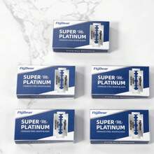 Stainless Steel Razor Blade, Antique Double-Sided Manual Razor Blade, Hairdressing And Barbering Tools - 10 Blades - View 6