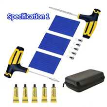 Universal Tubeless Tire Repair Kit, Quick Puncture Repair, Portable Emergency Tire Tool Suitable For Cars, Motorcycles And Bicycles, Compact Design For Fast Repair Of All Tubeless Tires - Set - View 13