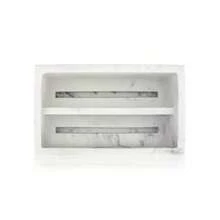 Essentra e Soporte para Esponja de Cocina en Mármol Blanco Moderno Porta Esponja de Cocina con Bandeja de Drenaje. - Marmol Blanco - Ver 3