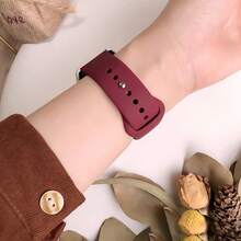 1PC No Gaps Silicone Strap Compatible With Samsung Galaxy Watch 8 40mm 44mm Galaxy Watch 8 Classic 46mm - Watch 8 / Watch 8 Classic - View 7