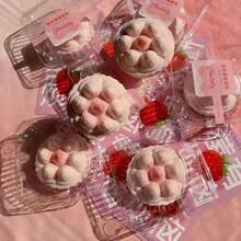 新品上市！逼真柔软草莓挞造型捏捏乐减压玩具 - 彩色 - 查看 7