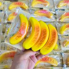 1个香蕉挤压玩具 - 解压玩具 - 挤压玩具 - 软玩具 - 捏捏乐玩具 - 指尖玩具 - 史迪奇玩具 - 旅行玩具 - 课堂指尖玩具 - 迷你洗澡玩具 - 圣诞文具减压球，生日礼物，完美礼物，赠品，玩具，游戏 - 彩色 - 查看 4