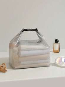 1 túi đựng đồ bơi chống thấm nước bằng chất liệu EVA, thiết kế tách biệt đồ ướt và khô, túi thể thao xách tay có tay cầm và khóa kéo, túi đựng đồ dùng vệ sinh cá nhân dung tích lớn, thích hợp cho đồ bơi, đồ thể thao, du lịch ngoài trời, kỳ nghỉ biển. - Nhiều màu - Xem 13