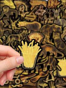 50pcs Glow-In-The-Dark Celestial Art Stickers Aesthetic Vibes For Journal, Phone Case, Tablet, Water Bottle, Desk, Helmet, Bike, Luggage, Waterproof Decals - Multicolor - View 6