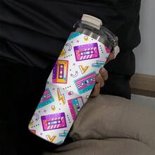 1pc/5pcs 30ozMint Green Cute Ducks Insulated Coffee Tumbler With Strap - Kawaii Duckling Travel Mug For Animal Lovers, Girls & Daily Use. - White - View 1